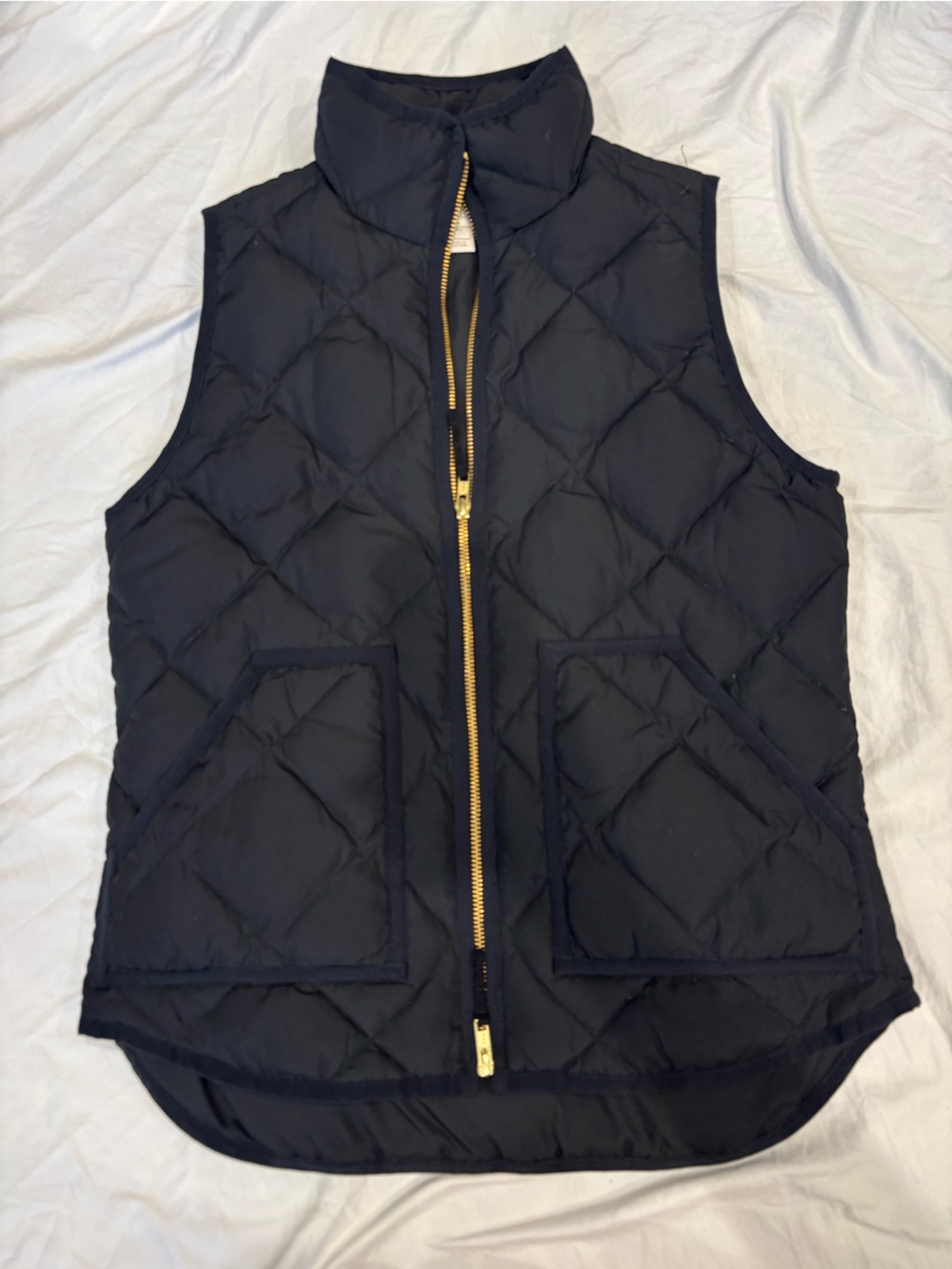 J. Crew Black Puffer Vest